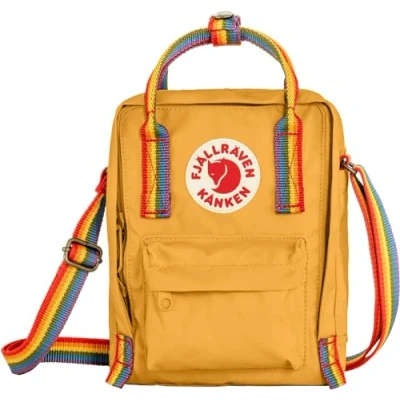 Image of Fjallraven 23623 160 907 Kånken Rainbow Sling Sports backpack Unisex Ochre Pattern Size UNI