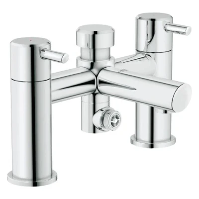 Image of Grohe Concentto Low Pressure Deck Mounted Bath Shower Mixer Tap Chrome 25109000