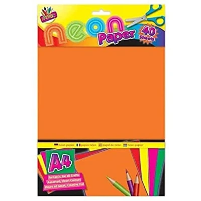 Image of 40 Sheets A4 Neon Paper