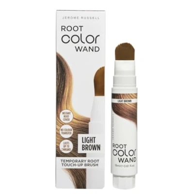 Image of Jerome Russell Root Color Wand in Light Brown Instant Up To 100% Grey Coverage Non Sticky Formula Long Lasting Results