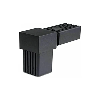 Image of cyclingcolors Square Tube connectors 2 or 3 Way 20x20 25x25 30x30 20mm 25mm 30mm Plastic Joint Shelf Holder (L (25mm))