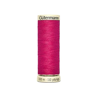 Image of Gutermann Sew All Polyester Thread, 100Mtr, Shocking Pink (0382)