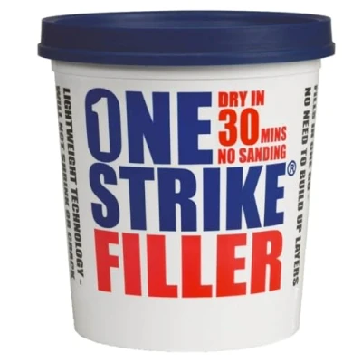 Image of Everbuild One Strike Multi Purpose Quick Drying Filler Time Application White 250 ml Tub