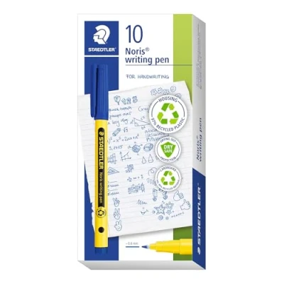 Image of STAEDTLER 307 3 Noris Handwriting Pen Blue (Box of 10)