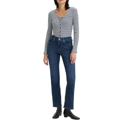 Image of Levi&#039;s Women&#039;s Classic Straight Jeans, Lapis Dark Horse_lse, 26W / 32L