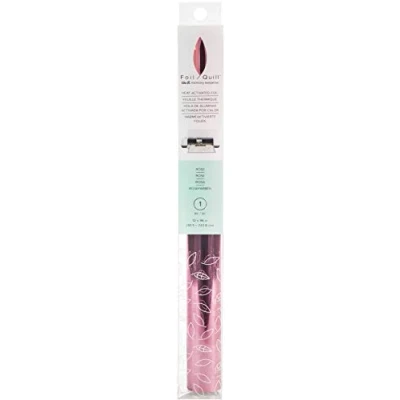 Image of We R Memory Keepers Heat Activated Foil, Rose, Extra Large Roll, 12x96, Use with Quill Pen to Create Shiny Embellishments and Designs