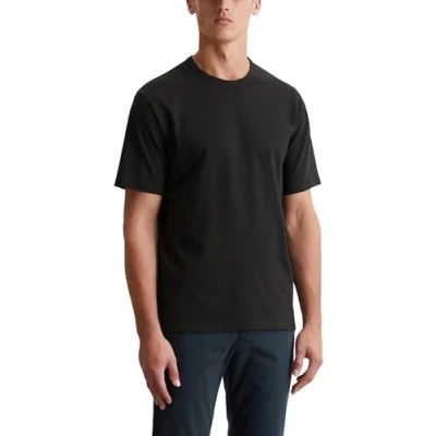 Image of Marc O&#039;Polo Men&#039;s 51556 T Crew Neck, Comfortable top Made of Organic Cotton, Classic Short Sleeved Shirt, Black, M