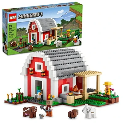 Image of LEGO Minecraft The Red Barn 21187 Building Toy Set for Kids, Girls, and Boys Ages 9+ (799 Pieces)