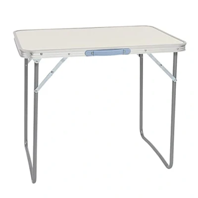 Image of wenyuyu Folding Camping Table with Carry Handle Aluminum Rectangle Portable Outdoor Picnic for Garden Buffet Wedding Market Party