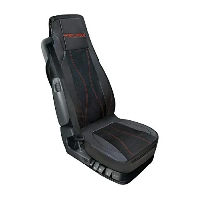 Image of Lampa Luana Truck Seat covering made from Imitation Leather Black/Red