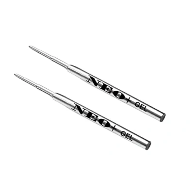Image of NEO+ Ballpoint Pen Refills Compatible with Montblanc Pens. in Black Ink a 0.5mm Tip Biros (2 x Gel Ink)