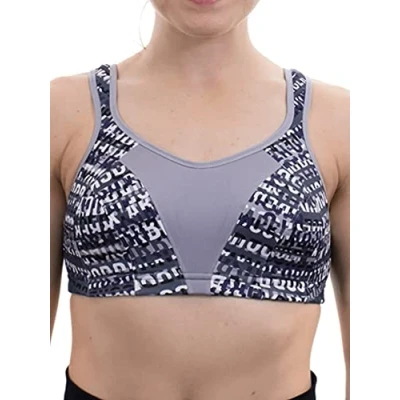 Image of Shock Absorber Womens Active Multi Sports Support Bra Size 30E in Logo Print 49% Polyester 45% Polyamide 6% Elastane
