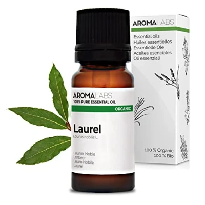 Image of BIO LAUREL Essential Oil 10mL 100% Pure, Natural, Chemotyped and AB Certified AROMA LABS (French Brand)