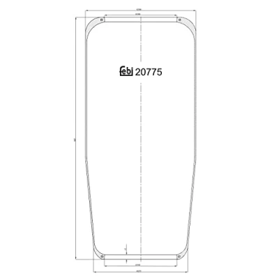 Image of 0220024700 Boot, air suspension FEBI BILSTEIN 20775