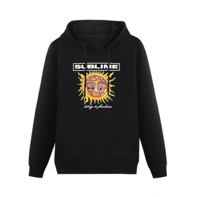 Image of CELeus Sublime Rock Hoody Graphic Hoodie For Men Size L Black