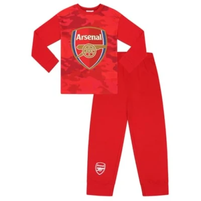 Image of Boys Arsenal Football Club Camouflage Long Pyjama Set (6 7 Years)