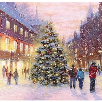 Image of Almanac Pack of 8 Charity Christmas Cards (ALM ALCX9963) the Eve 1 Design From Gallery
