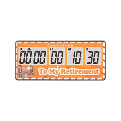Image of Jayron Retirement Timer 9,999 Days Digital Countdown Clock Loud Alarms,Magnet Adsorption Stopwatch Battery Operated Replaceable,for Event Reminder Pregnancy Wedding(yellow)