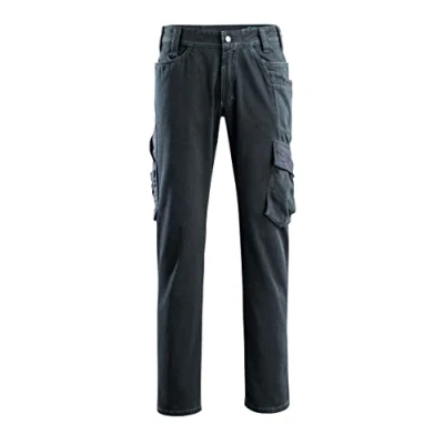 Image of Mascot 15279 207 Hardwear Jeans with Thigh Pockets Dark Blue Denim W34L36