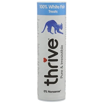 Image of thrive Cat 100% WHITE FISH TREATS 25g (PACK OF 4)