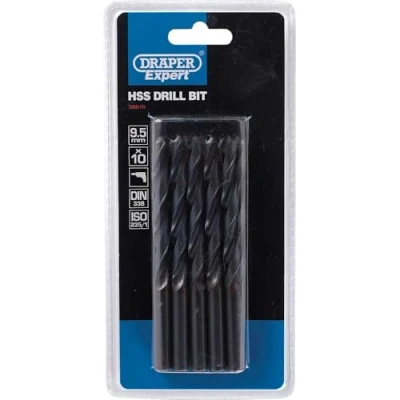 Image of Draper HSS Drill Bit, 9.5mm (Pack of 10)