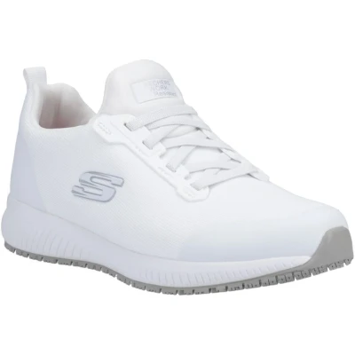 Image of Skechers Men&#039;s Squad SR MYTON Sneaker, White Textile/Synthetic, 12 UK
