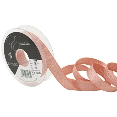 Image of Berisfords Lame, Polyester, Rose Gold, 10.2 x 2.1 cm