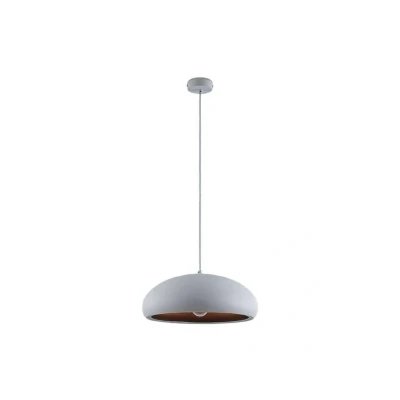Image of Lindby Gerwina metal pendant lamp, white and gold