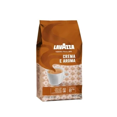 Image of Lavazza Crema e Aroma, Arabica and Robusta Medium Roast Coffee Beans, 1 kg (Pack of 1)