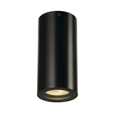Image of SLV Enola B ceiling light, black, aluminium, height 14 cm