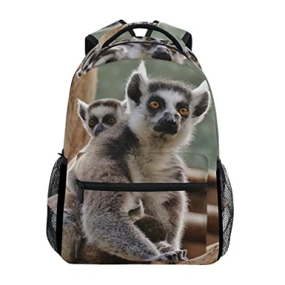 Image of Eslifey Lemurs Backpack Students Shoulder Bags Travel Bag College School Backpacks