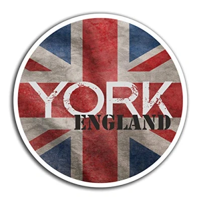 Image of 2 x 10cm York England UK Vinyl Stickers Travel Sticker Laptop Luggage #23767 (10cm Wide)