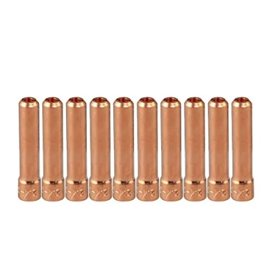 Image of RIVERWELD TIG Stubby Collet 10N24S (2.4mm Orifice) for PTA DB SR WP 17 18 26 Welding Torch 10pk