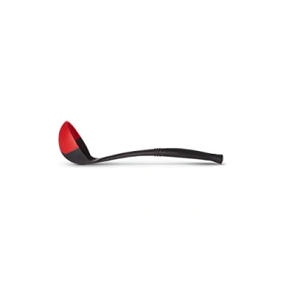 Image of Le Creuset Professional Silicone Edge Ladle, Silicone/Nylon, Cerise, 93100400060008