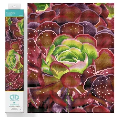 Image of DIAMOND DOTZ DQ9 Intermediate Kit, Succulents, 52 x 32cm
