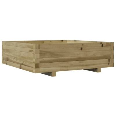 Image of vidaXL Garden Planter 80x80x26.5 cm Impregnated Wood Pine