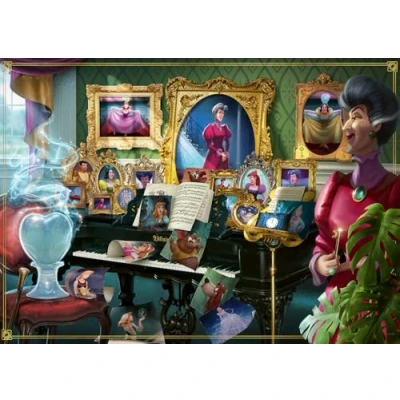 Image of Ravensburger Disney Villainous: LadyTremaine and Figurine 1000 Piece Jigsaw Puzzle for Adults 12001126 Handcrafted Tooling, Made in Germany, Every Fits Together Perfectly