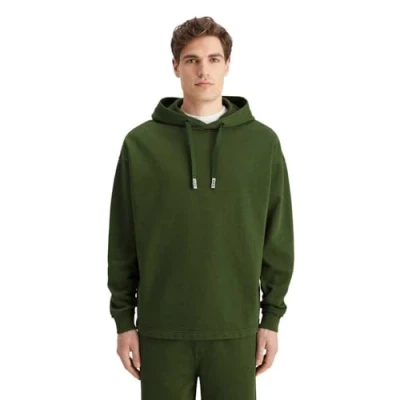 Image of Scotch &amp; Soda Men&#039;s Core 3 Crosses Hoodie Hooded Sweatshirt, Khaki, L