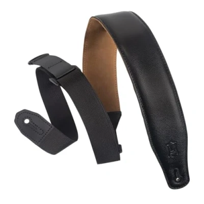 Image of Levy&#039;s MRHGS BLK Right Height Garment Leather w Suede Backing Padded 2 1/2&quot; Black