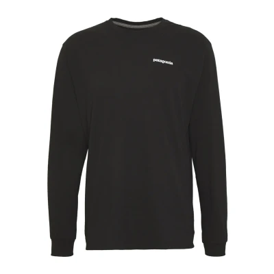 Image of Patagonia LOGO Responsibili TEE Long sleeved top, Men&#039;s, Size: Medium, Black