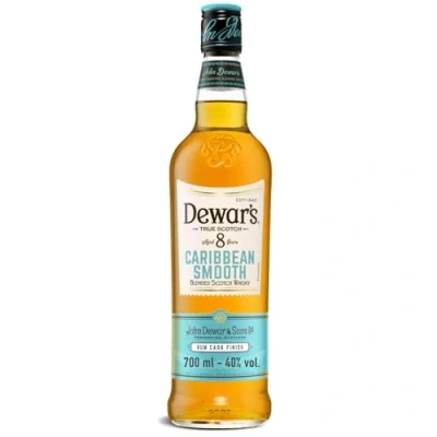 Image of Dewar&#039;s Caribbean Smooth 8 Year Old Blended Scotch Whisky, 40% ABV, 70cl / 700ml, Finished in Rum Casks