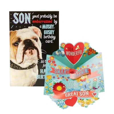Image of UK Greetings Birthday Card for Son Funny Design