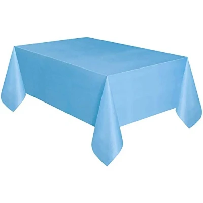 Image of Plastic Tablecover 54&quot;X108&quot; Powder Blue