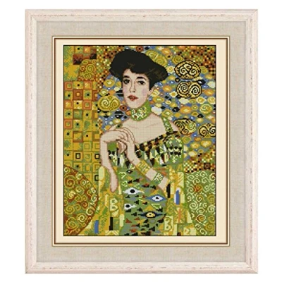 Image of sweet home Lady in Painting Cross Stitch,Egypt Cotton Thread 14ct 160x220stitch,40x46 Counted Stitch Kits