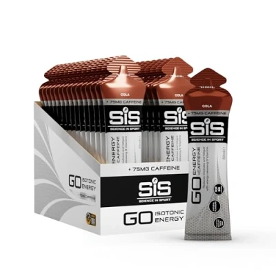 Image of Science in Sport Go Isotonic Energy Gel with Caffeine, Cola Flavour, 60ml (30 Packs)