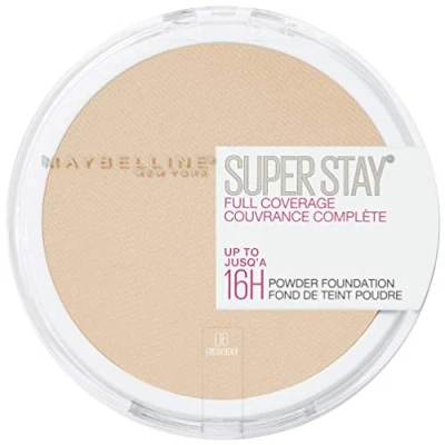 Image of Maybelline New York Super Stay Full Coverage 16H Powder Foundation No. 06 Fresh Beige, 9 g