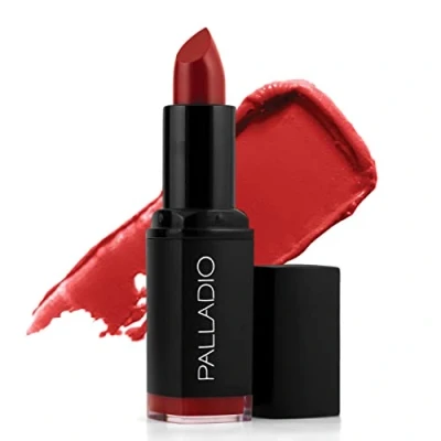 Image of Palladio Herbal Matte Lipstick, Creamy and Full Coverage Long Lasting Red Carpet