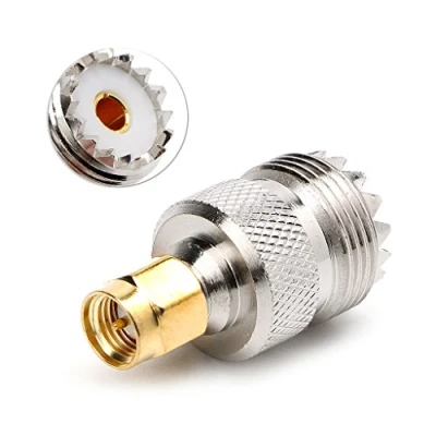 Image of fivekim Sma Male To Uhf Female Rf Coaxial Connector Adapter So 239 So239 Connectors And Terminals Gold+Silver