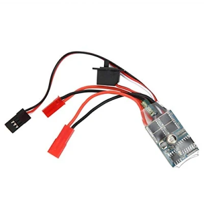 Image of Keenso Portable 30A 4 8V ESC 2 Way RC Brushed Motor Speed Controller Bidirectional Current Control Brush for 1/16 1/18 1/24 Car Boat(Without Brake)