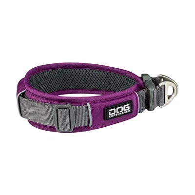 Image of Dog Copenhagen Urban Explorer Collar 2.0 Padded Reflective Comfortable, Purple Passion, Size LXL